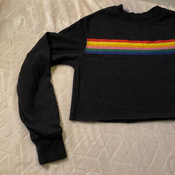 π΄3 for $20π΄ Rainbow Cropped Sweater - Picture 2 of 15